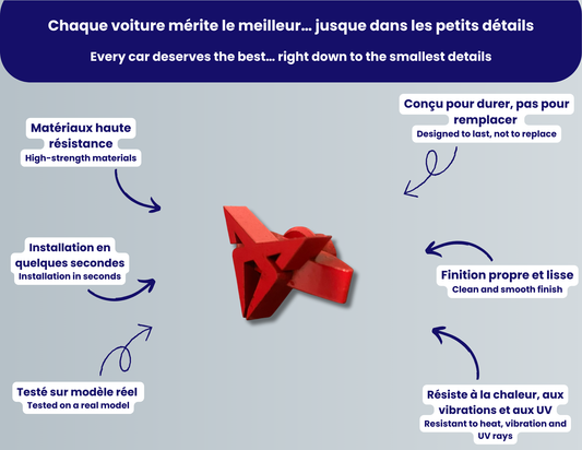 SEAT Ibiza 6L ventilation clip – Cupra logo