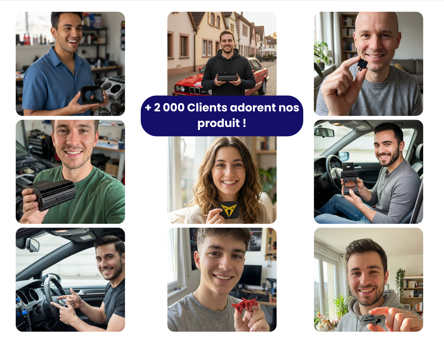 Volkswagen Golf 4 ventilation clips GTI logo