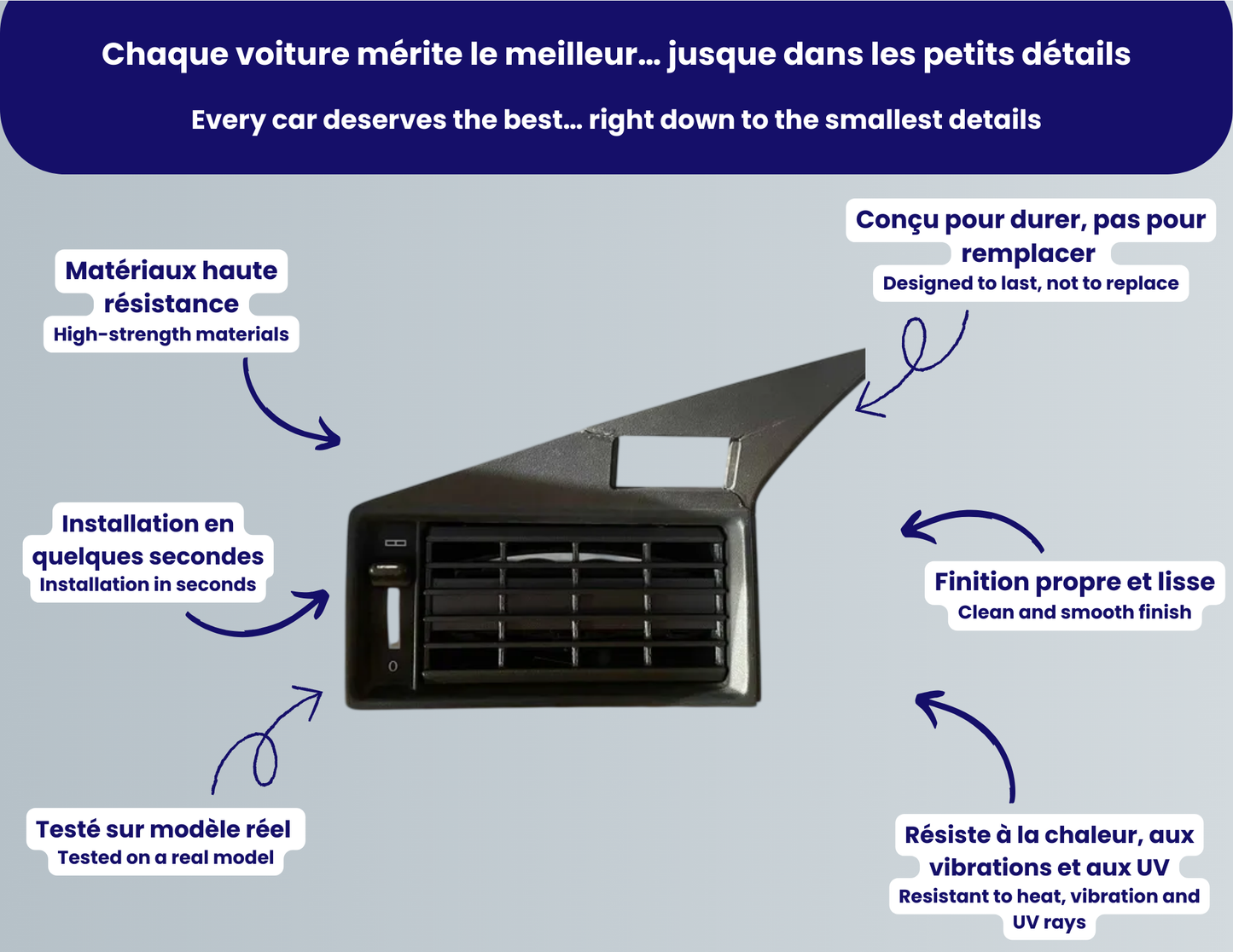 Side cup holder for MERCEDES W124